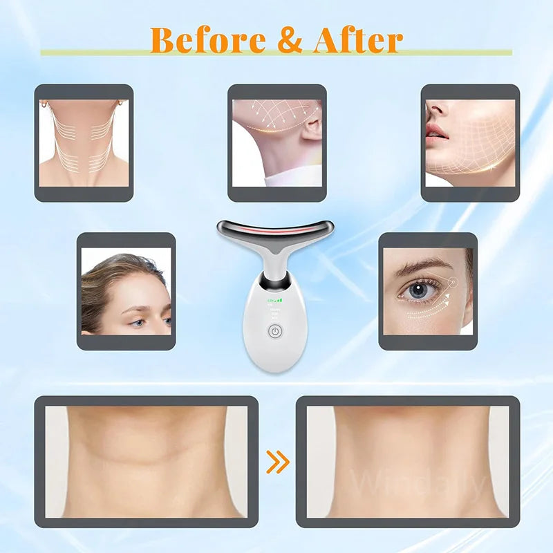 7 Color LED Vibrating Neck Massager