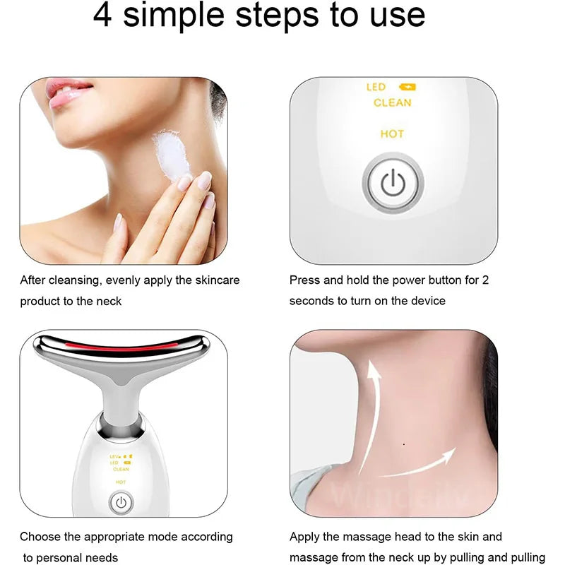 7 Color LED Vibrating Neck Massager