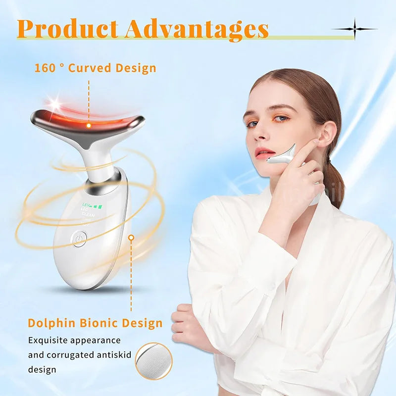 7 Color LED Vibrating Neck Massager